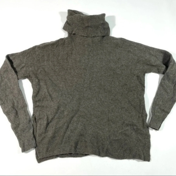 Madewell Hickory Turtleneck Sweater Heather Mole XS - Picture 1 of 6